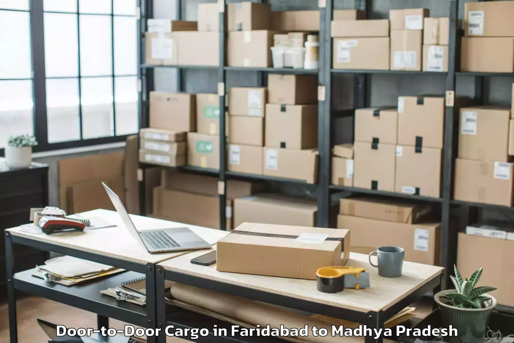 Book Faridabad to Pichhore Door To Door Cargo Online